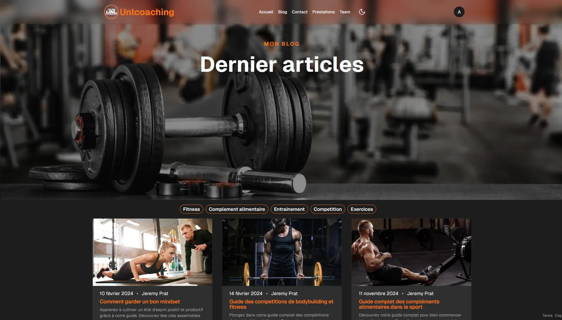 page articles de blog Unlcoaching Gradignan